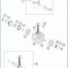 2020 TE 300i ENGINE Коленвал и поршень