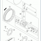 2020 TC 50 CHASSIS Переднее колесо