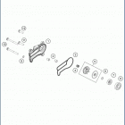 2019 TE 300i ENGINE Wa ter pump