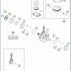 2020 FE 350 S ENGINE Коленвал и поршень