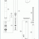 2019 TC 50 CHASSIS Передняя вилка