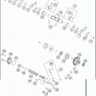 2020 TC125 ENGINE Глушитель