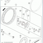 2020 TC 65 CHASSIS Переднее колесо