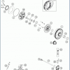 2019 TC 125 ENGINE Сцепление