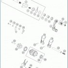 2020 TE 150 ENGINE Механизм переключения