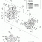 2019 FE 250 ENGINE Картер двигателя