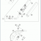 2019 TE 250i CHASSIS Глушитель