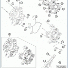 2020 TC 65 ENGINE Картер двигателя
