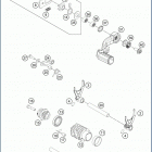 2020 TE 250i ENGINE Механизм переключения