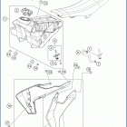 2020 TC 65 CHASSIS Tank, seat