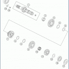 2020 TC250 ENGINE Трансмиссия-ведомый вал