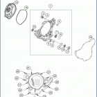 2019 FE 250 ENGINE Кожух сцепления