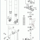 2019 TC 50 CHASSIS Передняя вилка