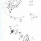 2019 TC 125 ENGINE Система зажигания