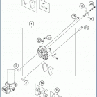 2020 TC 85 19_16 CHASSIS Передний суппорт