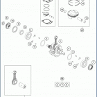 2020 FX 350 ENGINE Коленвал и поршень