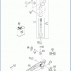 2020 TC 85 19_16 CHASSIS Тормозной цилиндр задний