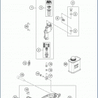 2020 FX 450 CHASSIS Тормозной цилиндр задний