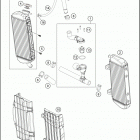 TE 300 ENGINE Система охлаждения