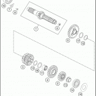 FE 250 ENGINE Трансмиссия-ведомый вал