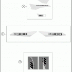 TX 300 CHASSIS Наклейки