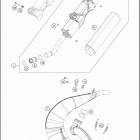 TC 250 CHASSIS Глушитель