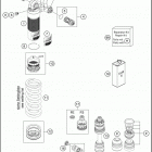 2016 701 SUPERMOTO CHASSIS Амортизатор в разборе