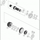 2018 701 ENDURO ENGINE Трансмиссия-ведомый вал
