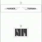 2018 TE 250i CHASSIS Наклейки