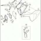 2018 TE 250i CHASSIS Воздушный фильтр
