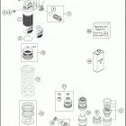 2016 701 ENDURO CHASSIS Амортизатор в разборе