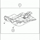 TE 300 CHASSIS Зажита двигателя