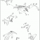 2016 701 ENDURO CHASSIS Обтекатель, крылья