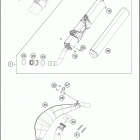 TE 300 CHASSIS Глушитель