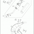 TX 300 CHASSIS Глушитель
