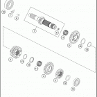 FX 350 ENGINE Трансмиссия-ведомый вал