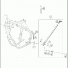 TE 300 CHASSIS Side   /   center stand