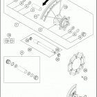 2018 FC 450 ROCKSTAR EDITION CHASSIS Переднее колесо