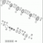 FE 501 ENGINE Трансмиссия 2-контрпривод