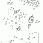 2018 TE 250 ENGINE Сцепление