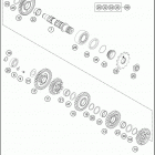 FE 250 ENGINE Трансмиссия 2-контрпривод