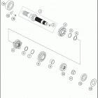 2016 FC 250 ENGINE Трансмиссия-ведомый вал