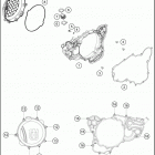 2018 TX 300 ENGINE Кожух сцепления
