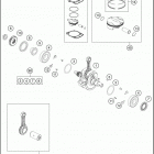 2016 FC 250 ENGINE Crankshaft , piston