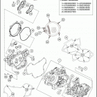 TC 85 ENGINE Картер двигателя