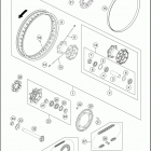 2016 701 ENDURO CHASSIS Переднее колесо