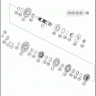 FE 350 ENGINE Трансмиссия 2-контрпривод