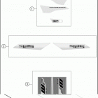 2018 TC 125 CHASSIS Наклейки