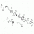 TE 300 ENGINE Кик стартер