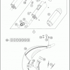 TC 85 CHASSIS Глушитель